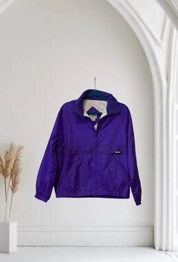 Purple 80's Windsor Bay windbreaker Jacket Medium